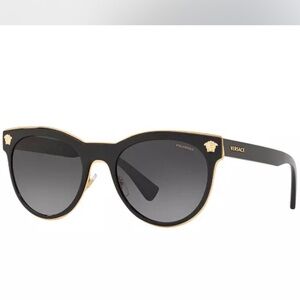 Versace Black and Gold Sunglasses